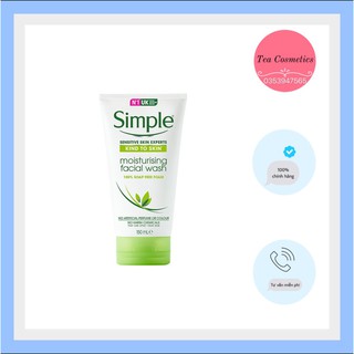 Sữa rửa mặt dưỡng ẩm dạng gel Simple Moisturising Facial Wash 150ml