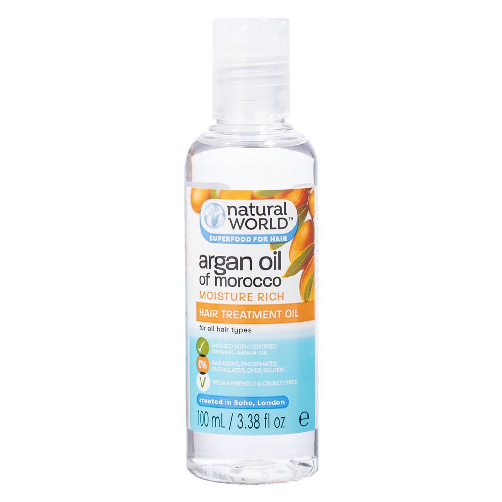 Dầu Dưỡng Tóc Natural World Argan Oil Of Morocco 100ml