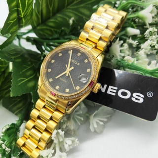 ĐỒNG HỒ NEOS NỮ VIỀN ĐÁ MẶT SHAPHIA