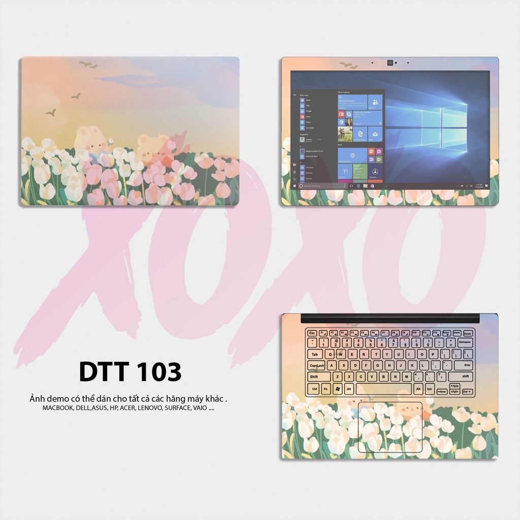 Decal Dán Laptop - Mẫu CUTE / Có decal dán cho tất cả các hãng máy tính