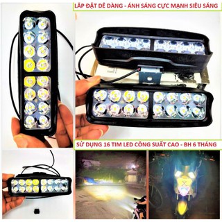 1 ĐÈN TRỢ SÁNG ĐÈN LED T16 SIÊU SÁNG XE MÁY VÀ ÔTÔ