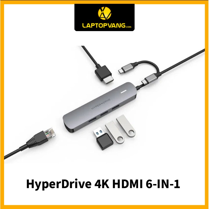 Cổng chuyển đổi HyperDrive BAR 6-IN-1 USB C