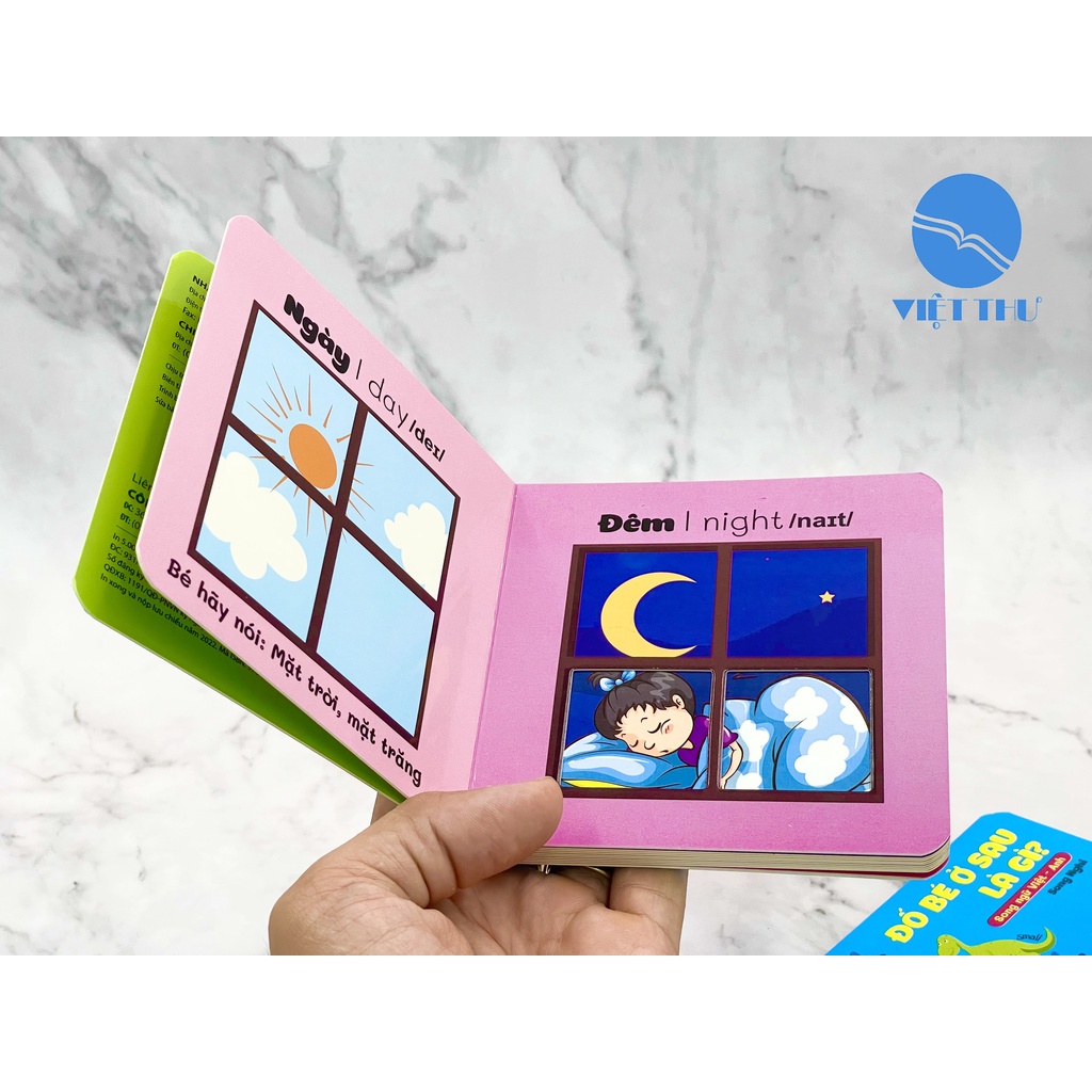 Sách - Đố Bé Ở Sau Là Gì - Song Ngữ Anh Việt - Đối Lập - Opposite
