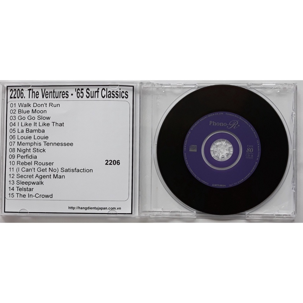 Bộ 4 CD nhóm nhạc The Ventures ( 2206 - 2209 )