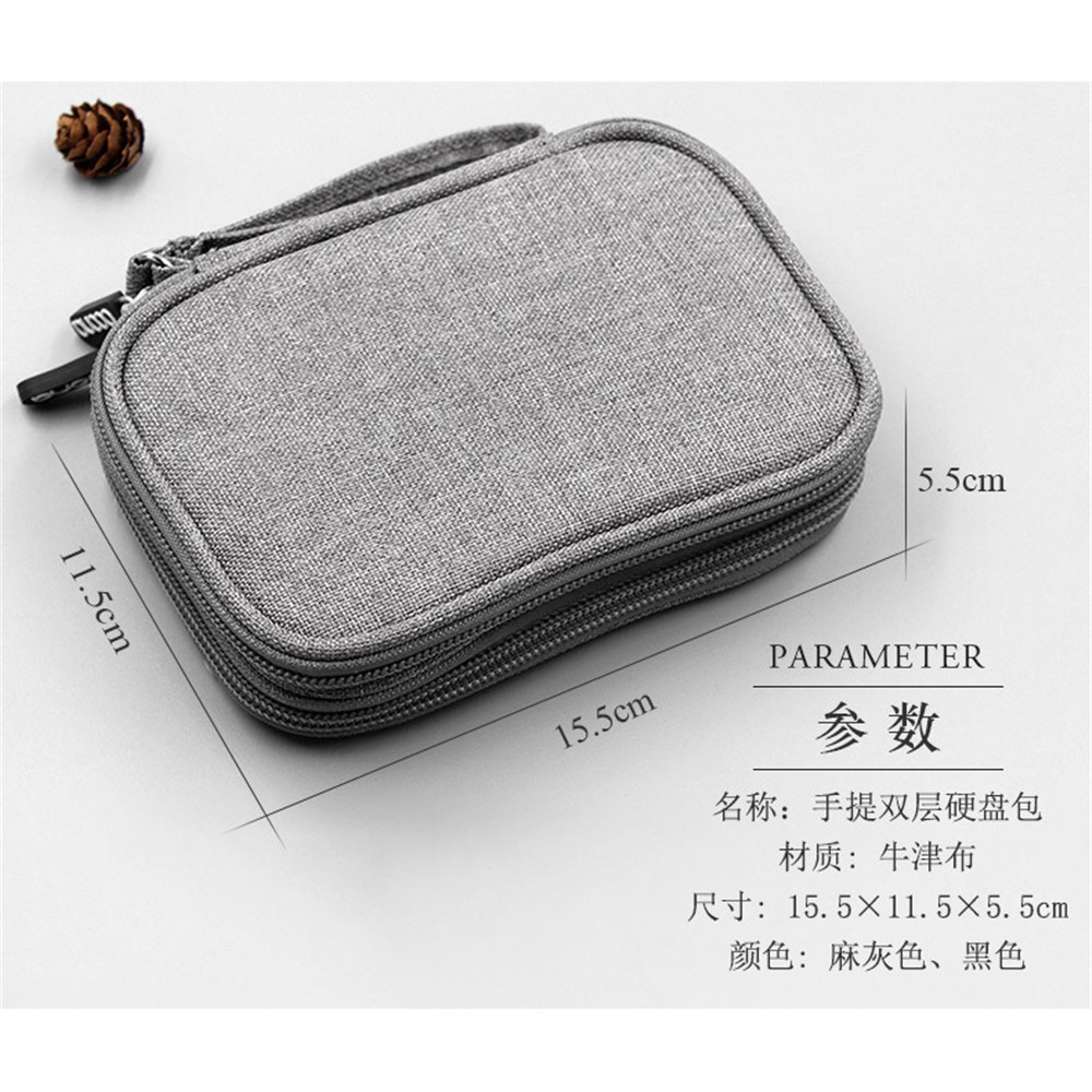 Baona Túi đựng ổ cứng 2.5 inch HDD/ sạc dự phòng/ cáp USB