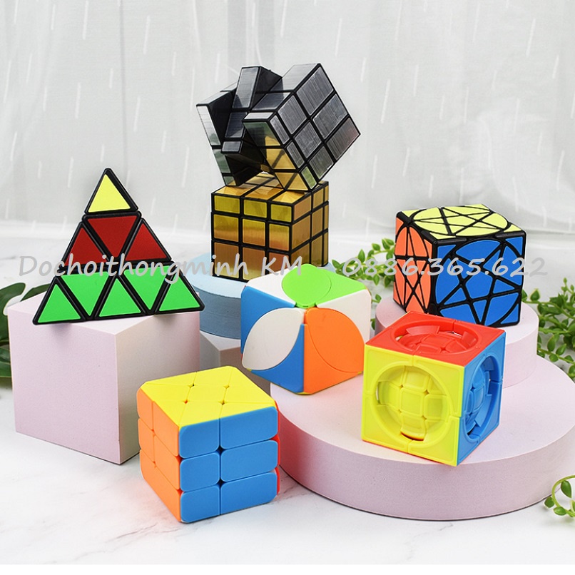 Rubik 2x2 3x3 4x4 Megaminx, Pyraminx - Magic Cube Cao Cấp Khối Lập Phương Ma Thuật