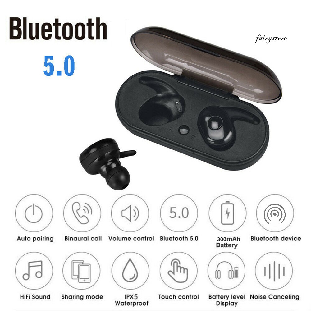 Tai Nghe Bluetooth 5.0 Kết Nối Bluetooth 5.0 Kèm Hộp Sạc