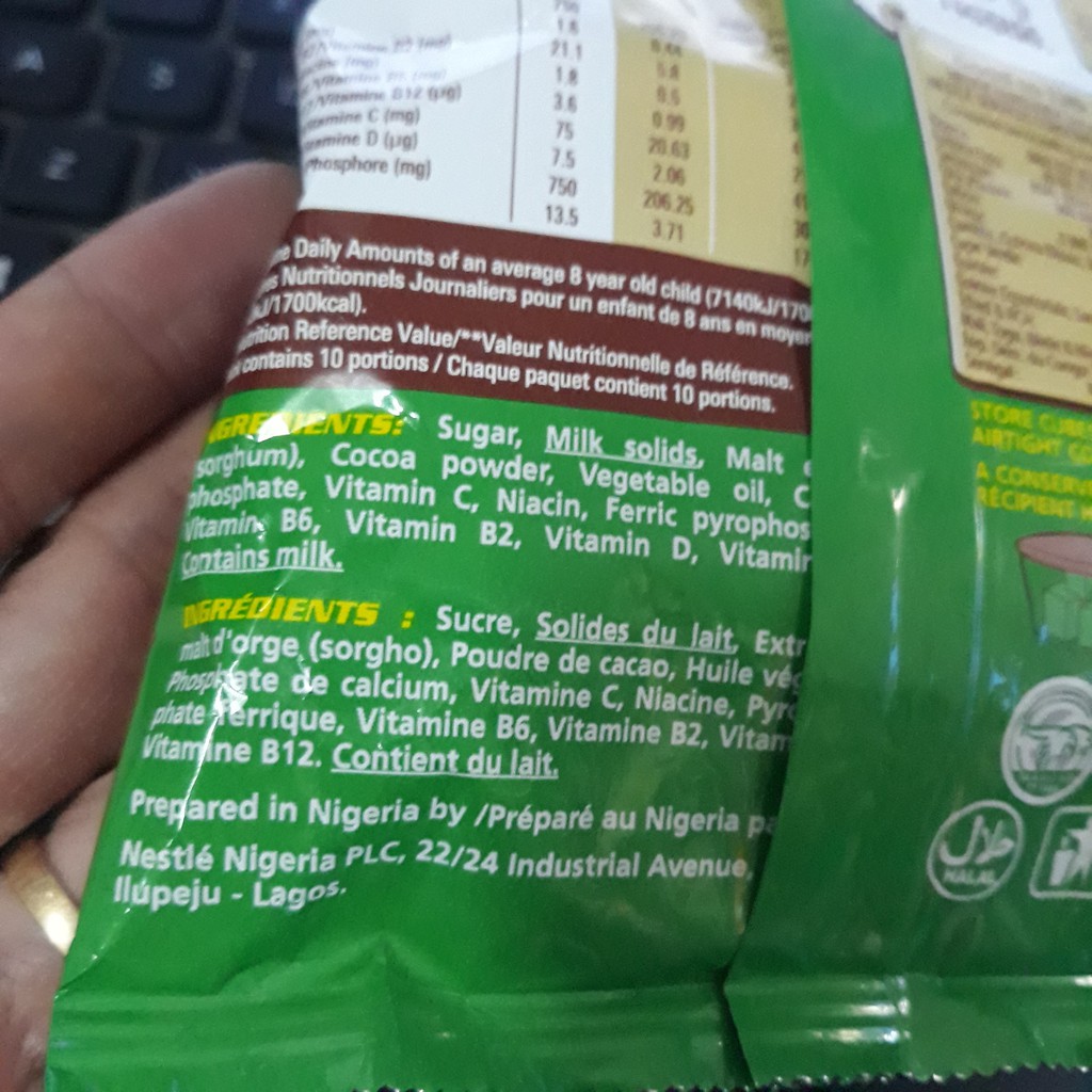 [Chính hãng] Combo 10 viên Milo Energy Cube Nestle Nigeria