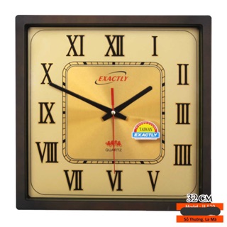 Đồng hồ treo tường vuông cổ điển thiếc U520 số la mã
