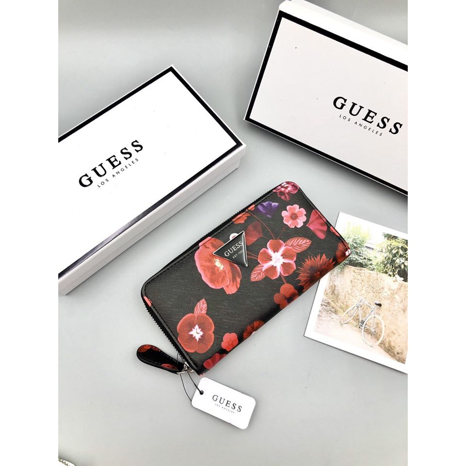 ❤❤ VÍ GUESS NỮ HOA DÂY KÉO ✅