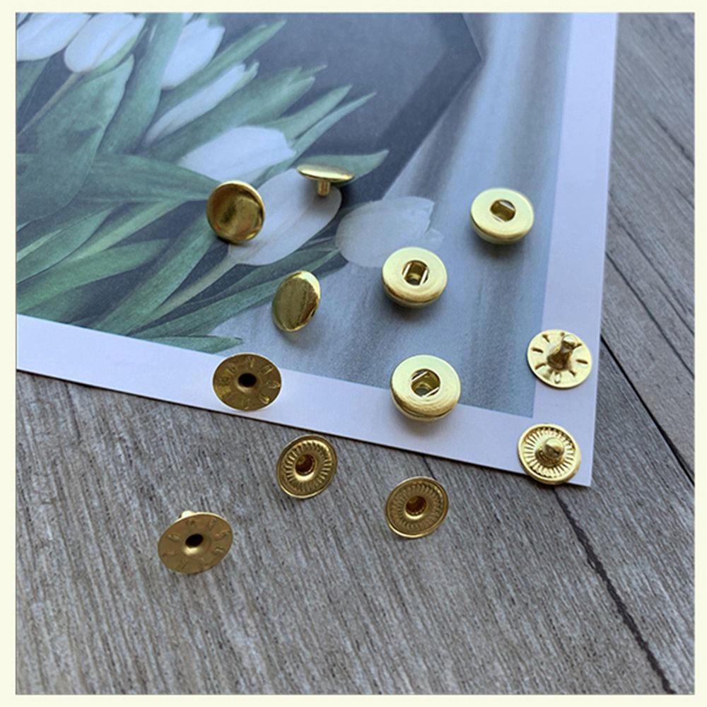 Bộ 3 nút khoá nhỏ bằng kim loại nhiều màu đáng yêu dùng tự làm trang phục búp bê 6 / 8mm