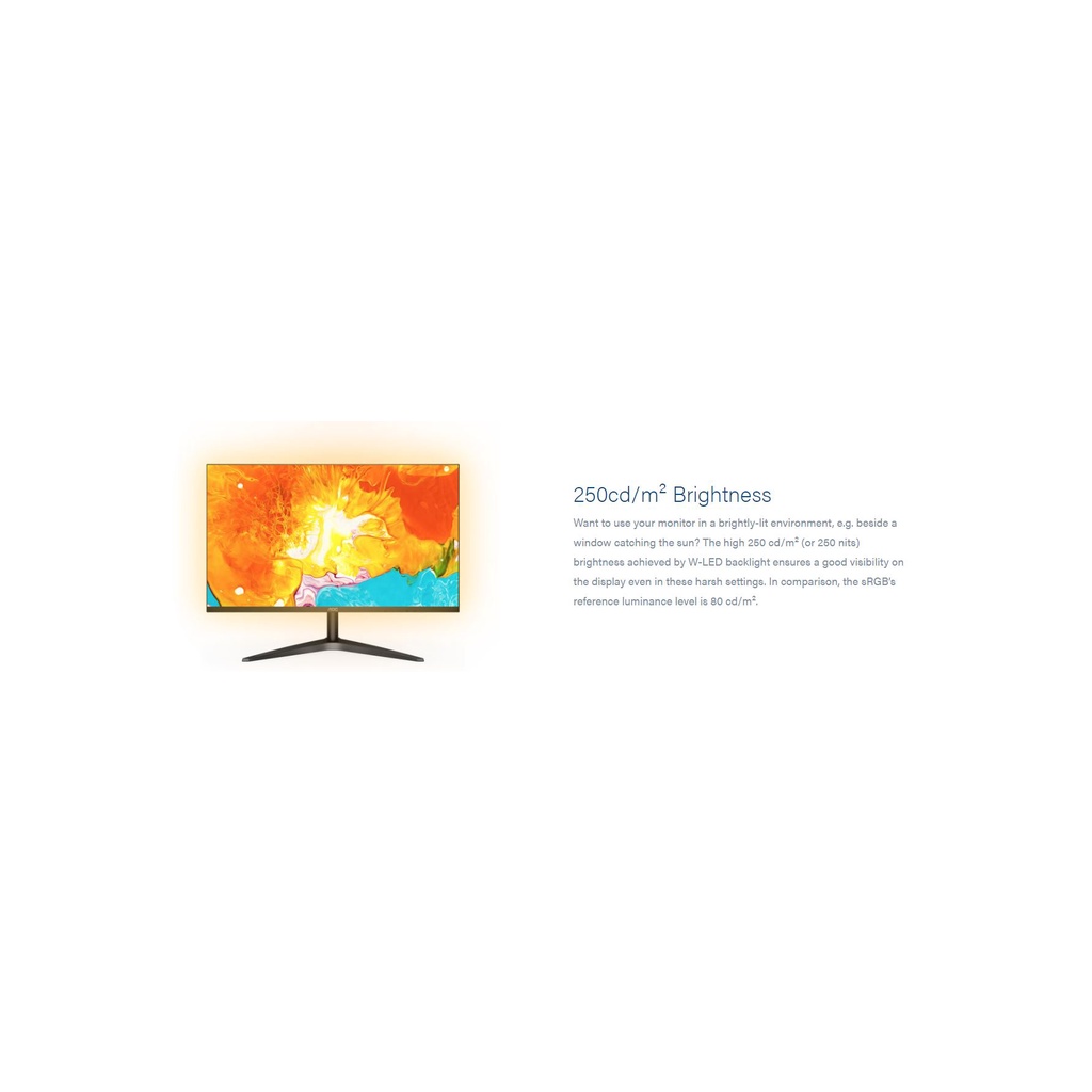 Màn hình AOC 27B1H2 27 Inch (FHD/IPS/100Hz/4ms/27B1H-2) - Hàng chính hãng