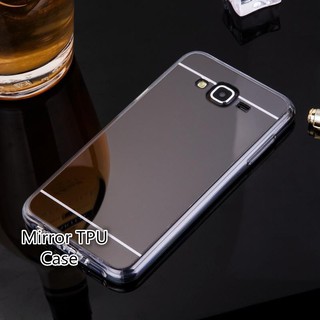 For [ Samsung Galaxy J7 2015 ] Mirror Soft TPU Silicone Back Phone Case
