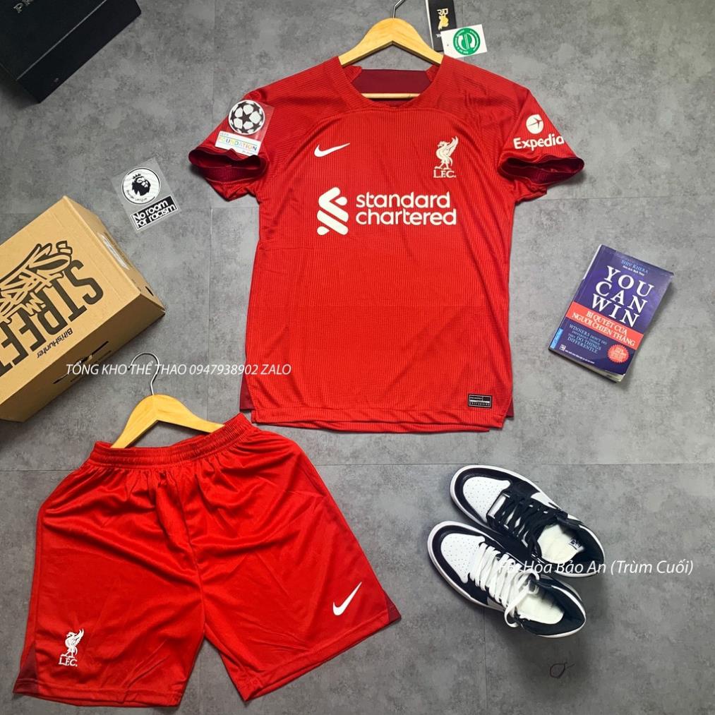 Set Bộ Quần Áo Bóng Đá CLB Liverpool Sân Nhà/ Sân Khách Mẫu mới nhất 2023 - Vải Thái chuẩn Áo Thi Đấu