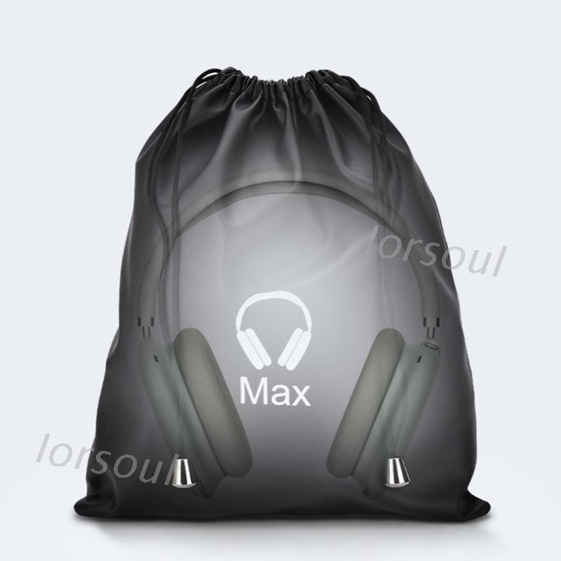 Túi Đựng Tai Nghe Bằng Da Pu Có Dây Rút Cho Airpods Max