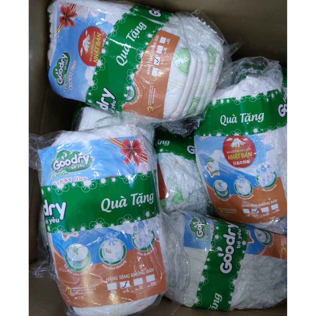 Combo 100 miếng Tã quần Goodry/ Bino M100/L100/XL100/XXL100