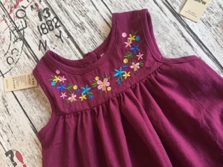đầm bé gái kate lụa thêu