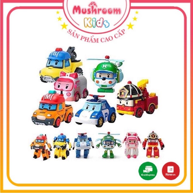 Hộp Đồ Chơi Robocar Poli Siêu Xe Robot Biến Hình Cao Cấp Dành Cho Bé