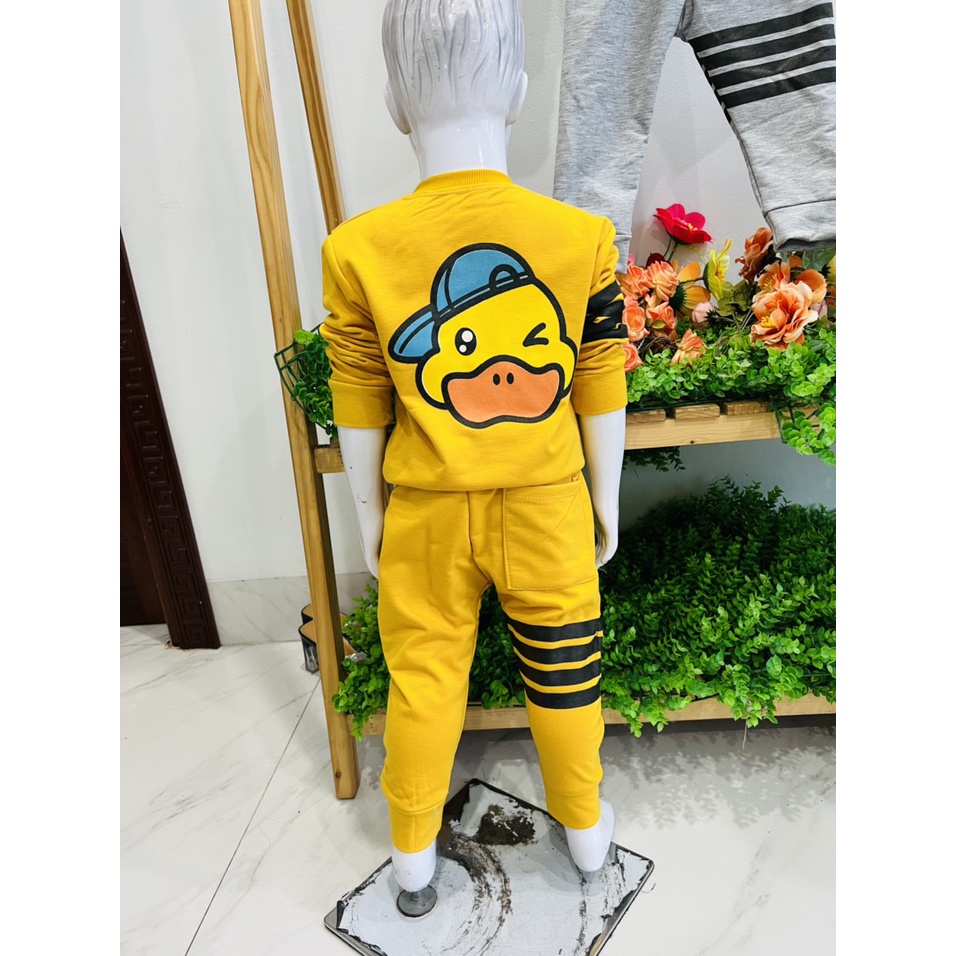 Set bộ quần áo trẻ em 7-17kg dành cho bé trai mẫu Vịt Kẻ. chất liệu đẹp, đường may kỹ. MA116