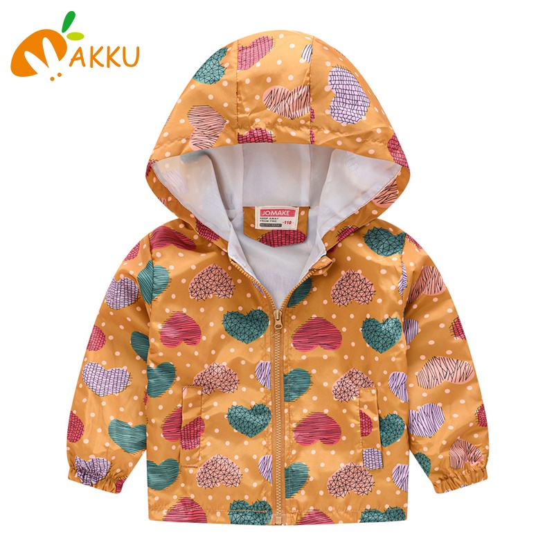 Áo Khoác Gió In Họa Tiết Hoạt Hình Thời Trang Xuân Thu Cho Bé