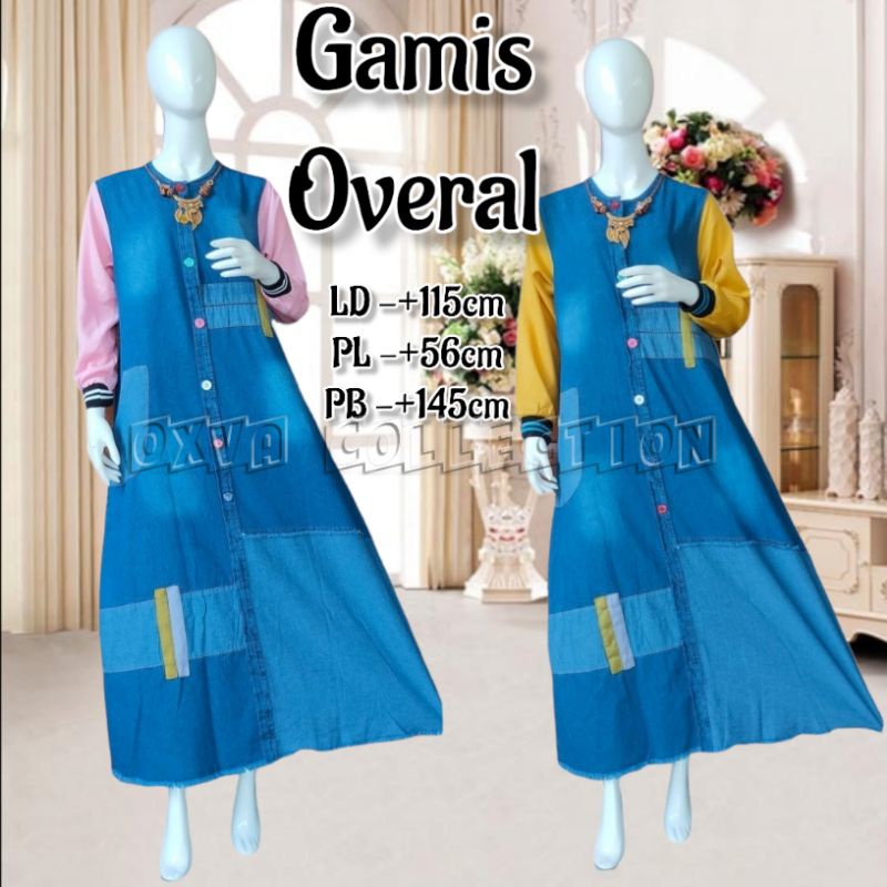 Quần Jean Gamis OVERAL Người Lớn Phù Hợp Với Tất Cả Các Kích Cỡ Phù Hợp Với Phụ Nữ BB 70