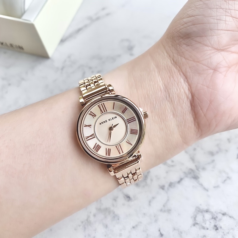 Đồng hồ nữ ANNE KLEIN model AK/2158RGRG tone rose gold sang trọng