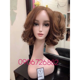 Đầu manocanh đội nón,tóc giả