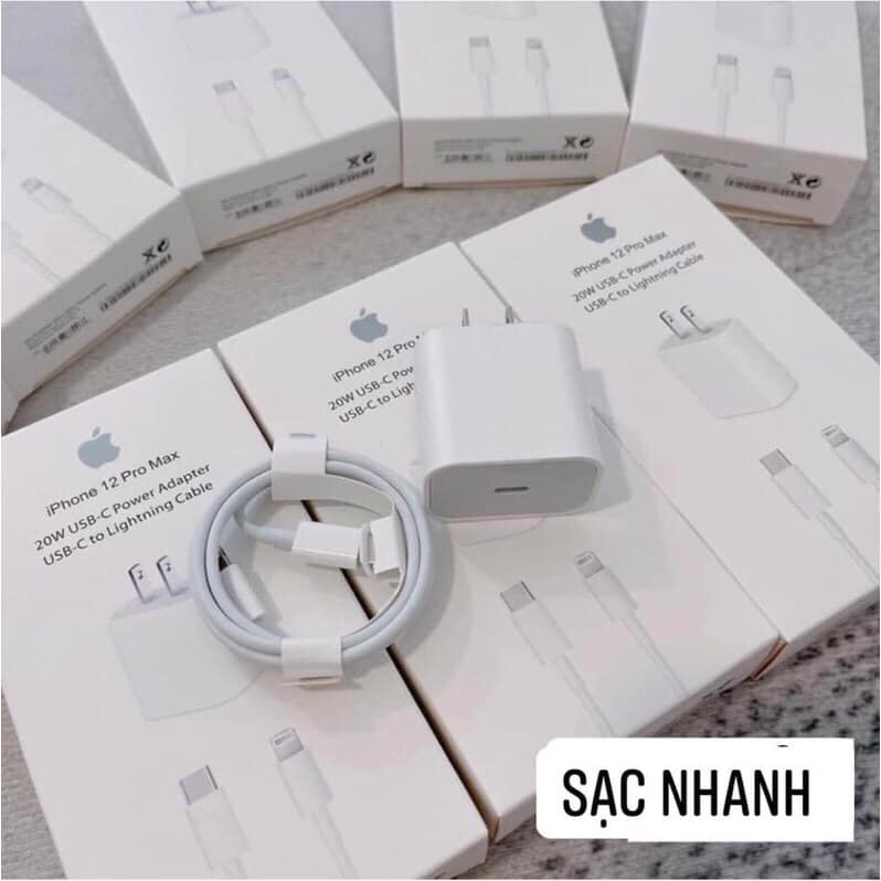 Bộ Sạc Nhanh 20W Cho Iphone/ Ipad - Sạc nhanh hơn gấp 2 lần so với bộ sạc 5W thông thường