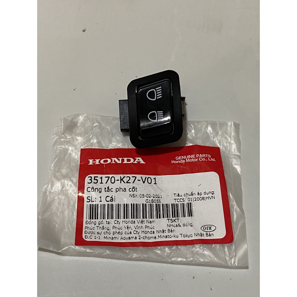 Công tắc pha cốt HONDA AIR BLADE 125 năm 2012-2014. 35170K27V01