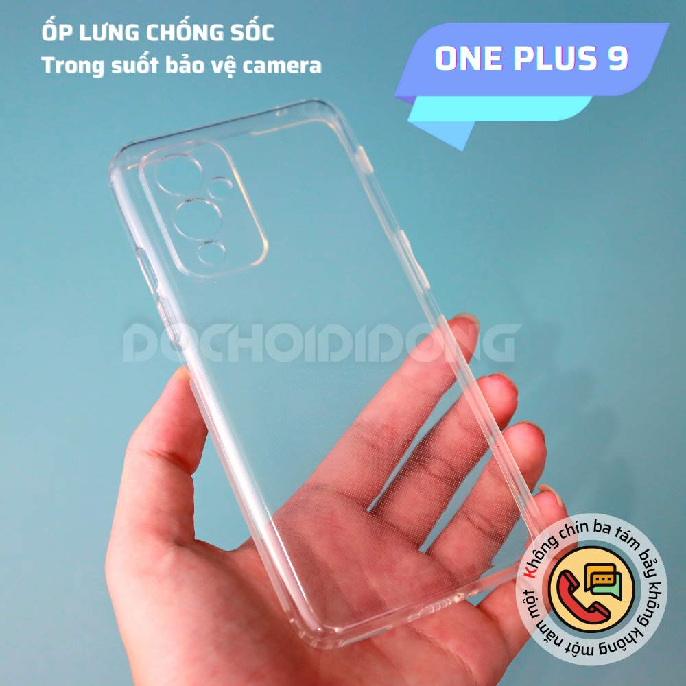 Ốp Lưng Dẻo Trong Suốt Cho ONE PLUS 9 Chống Sốc Bảo Vệ Camera