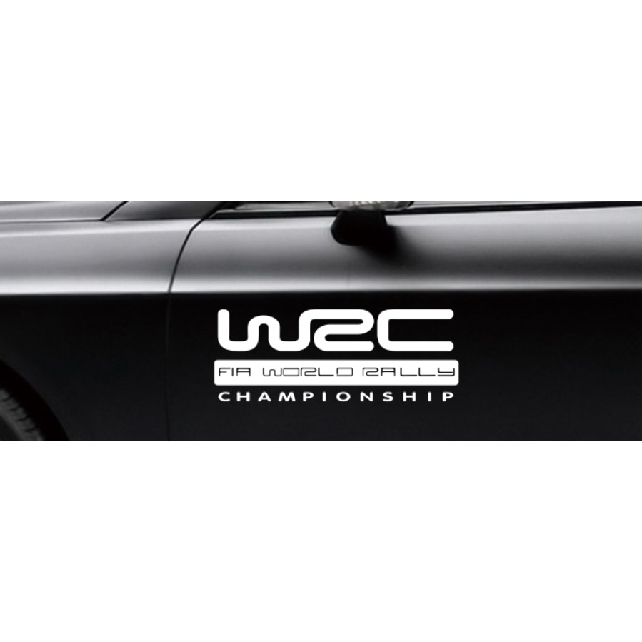 Tem dán trang trí xe WRC 11.5*32cm