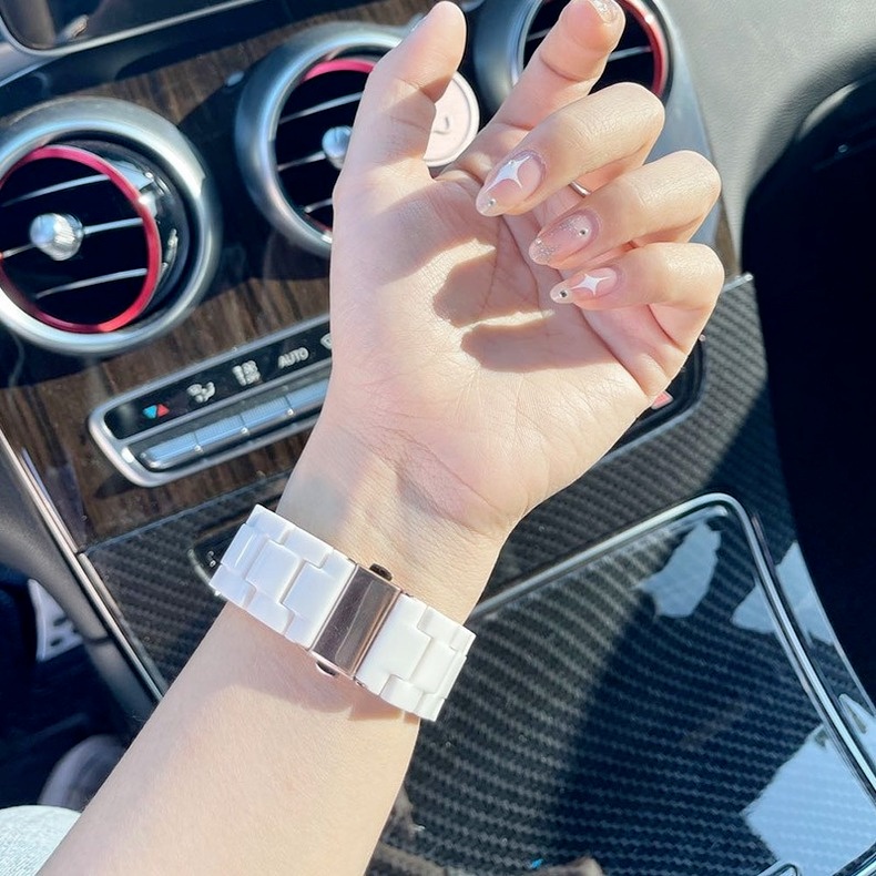 Dây Đeo Thay Thế Bằng Nhựa Cho Đồng Hồ Thông Minh Apple Watch 41mm 45MM 45 41 38 42 44 40 mm Series 7 6 SE 5 4 3 2 1