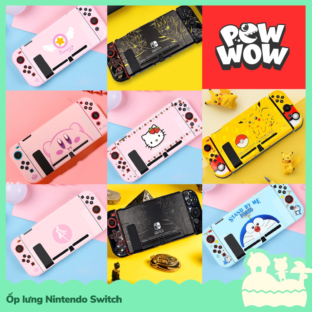 [Sẵn VN] Case PC Ốp Lưng Bảo Vệ Máy Nintendo Switch NS Nhân Vật Game Nhiều Mẫu