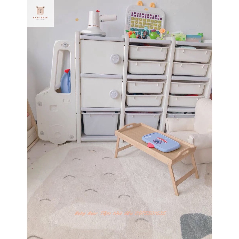 Tủ Oto Bus phong Cách Hàn Quốc đựng đồ chơi, quần áo có bánh xe đựng đồ ngăn nắp cho mẹ và bé Chính hãng Baby Pods