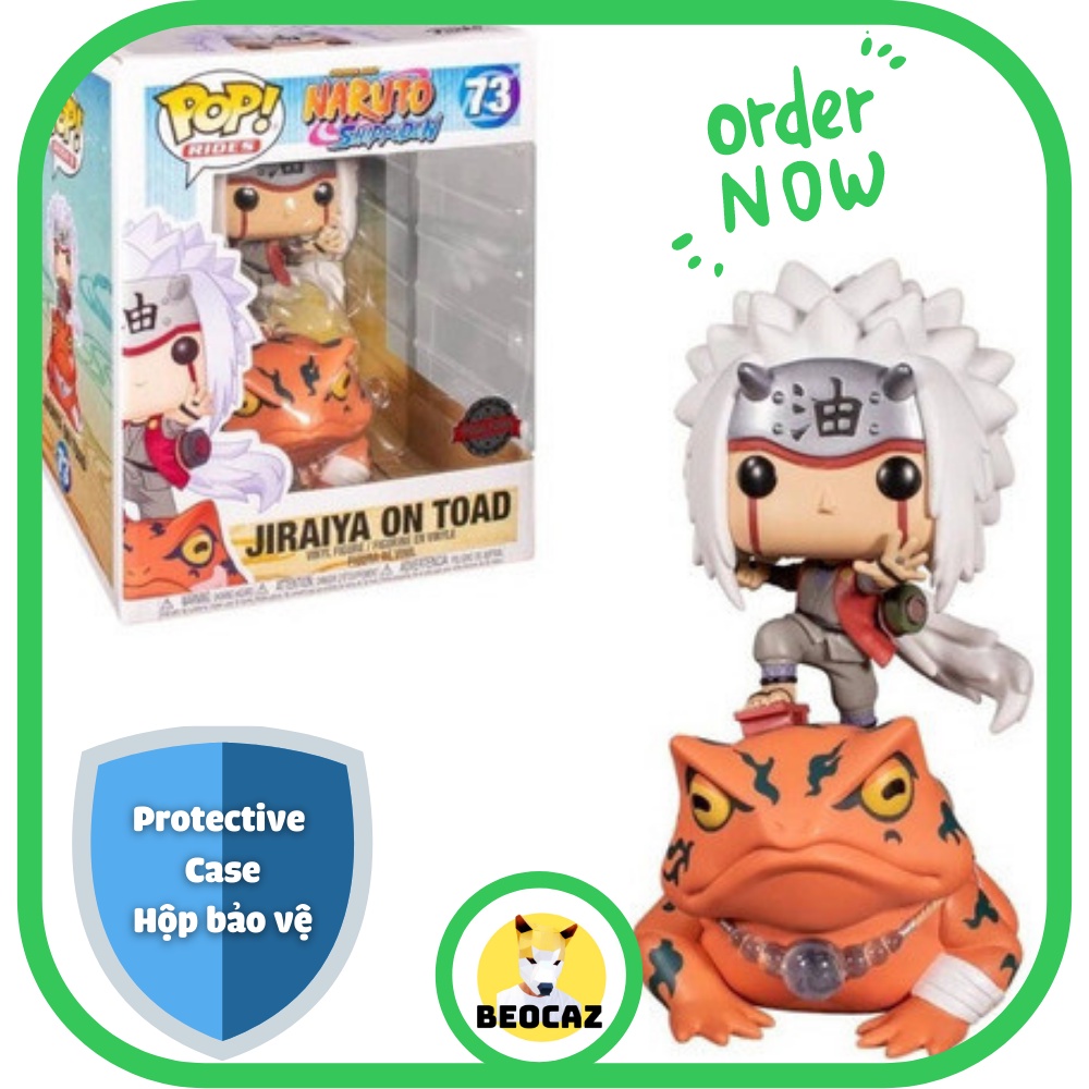 [Full Box Tặng Hộp Bảo Vệ] Mô hình Funko nội địa Trung chibi Jiraiya on Toad bền màu, nhựa an toàn - Đồ chơi Naruto