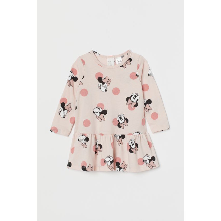 Váy dài tay minnie HM H&amp;M sz 6-9m_hàng chính hãng authentic