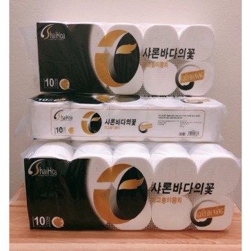 Giấy Vệ Sinh Hải Hoa 10 Cuộn Không Lõi