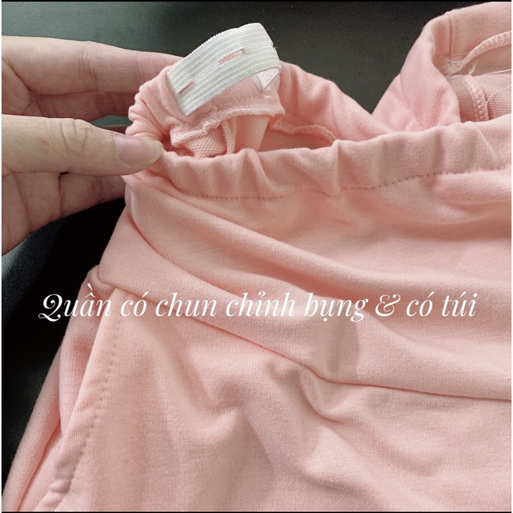 Bộ Bầu Và Sau Sinh Cho Con Bú Chất Nỉ Thu Đông HN0112 Mama Store99