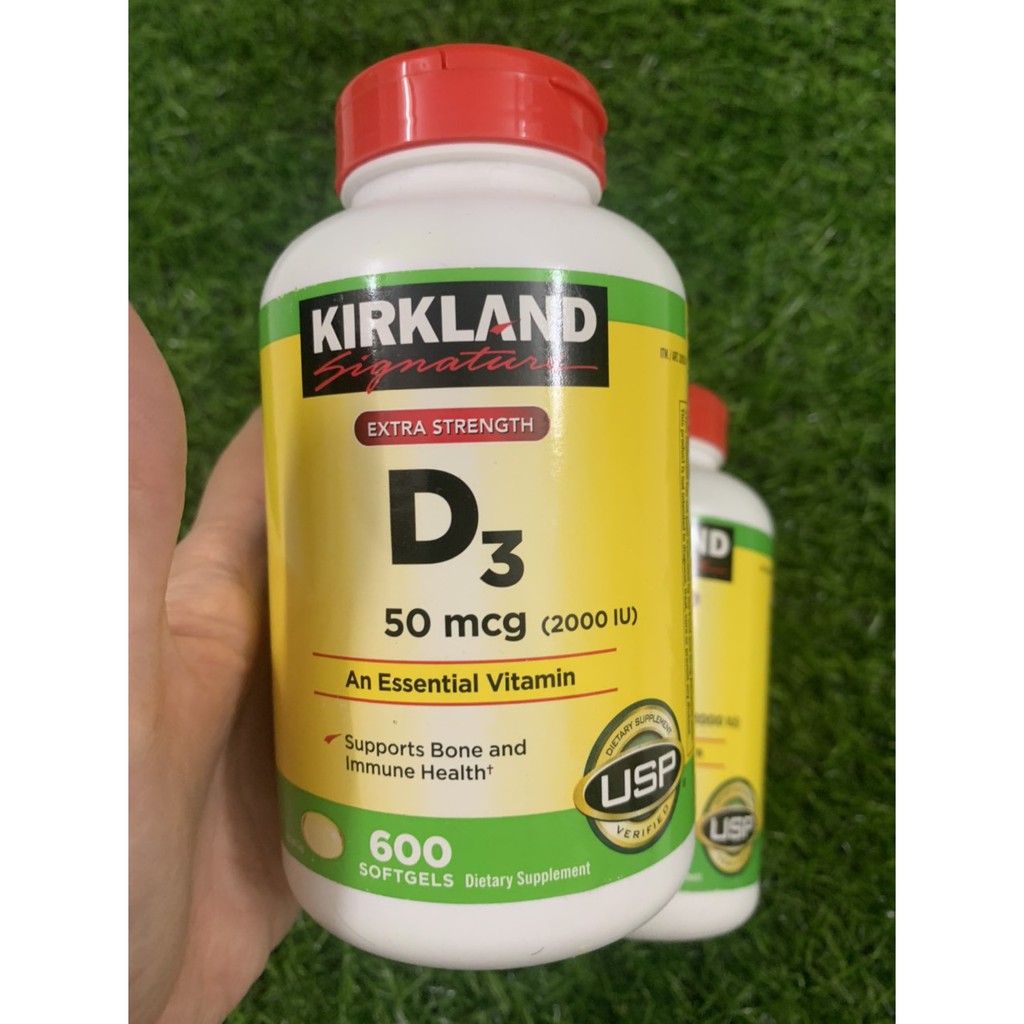 hộp 600 Viên Vitamin D3 Kirkland Signature của Mỹ