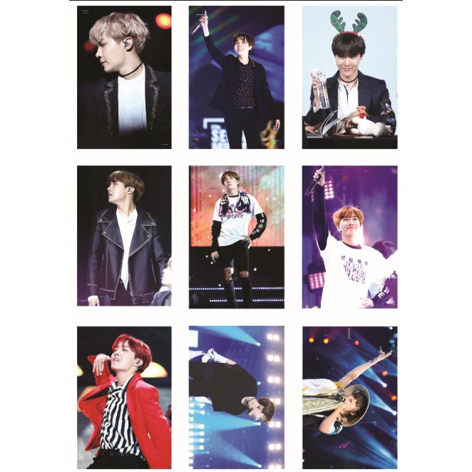 Lomo card ảnh thành viên BTS J-HOPE on stage Full 54 ảnh