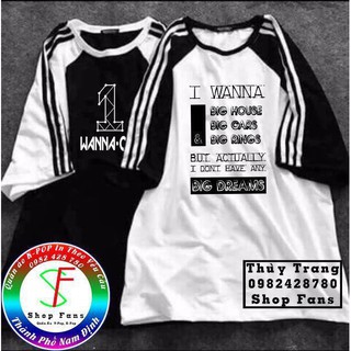 Áo thun Wanna One tay lửng