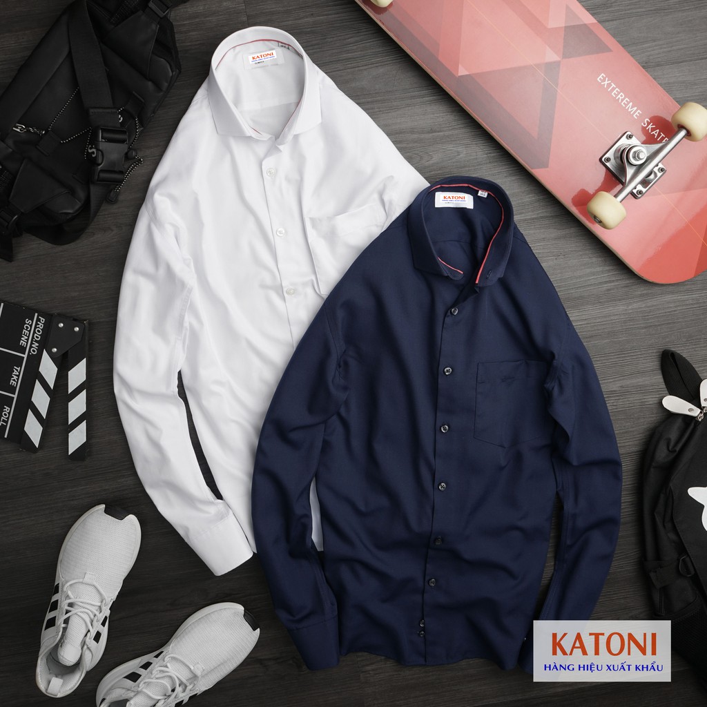 🌹Áo sơ mi nam trơn vải cotton lụa VNXK🌹 | BigBuy360 - bigbuy360.vn