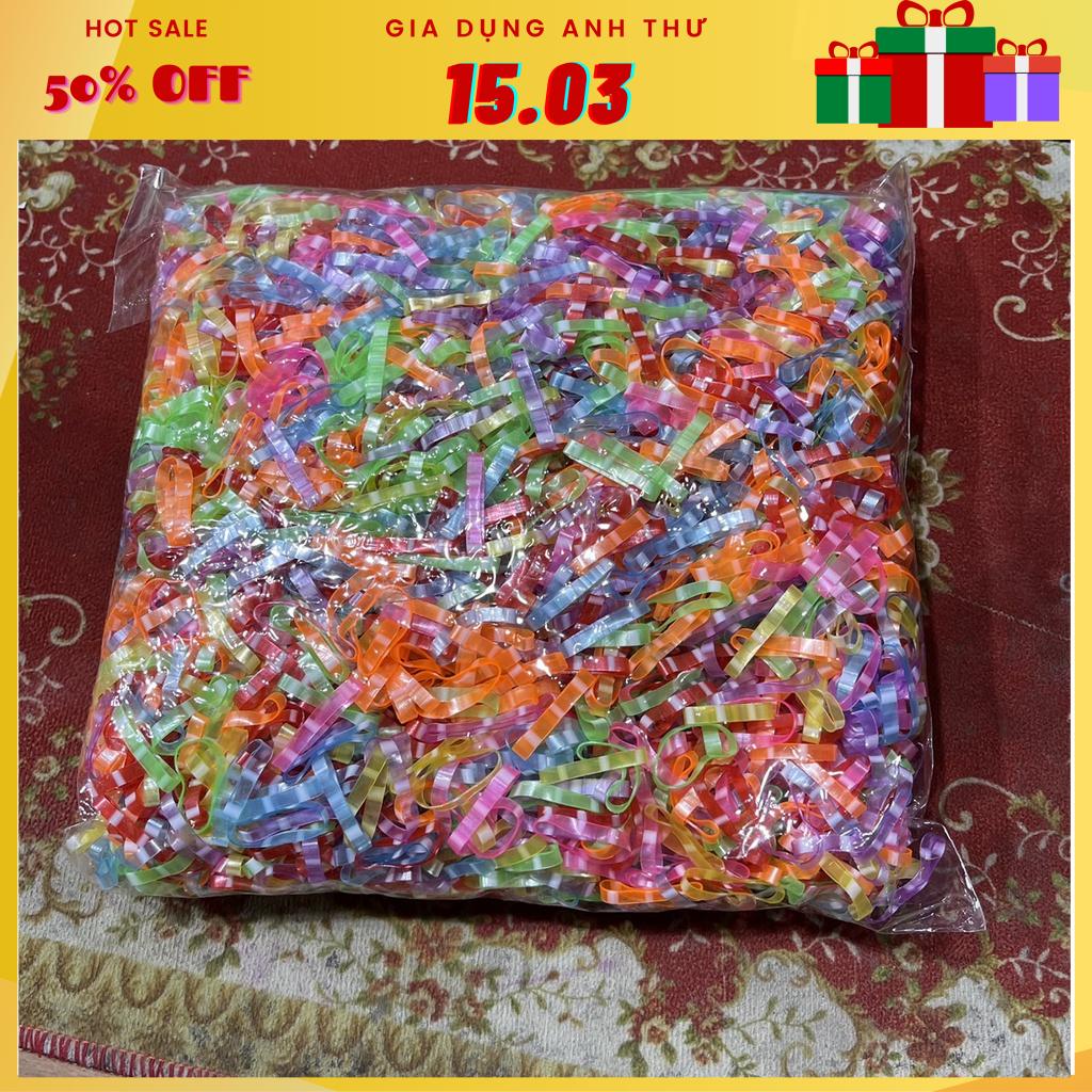 Thun cột tóc cho nữ tiện dụng đa năng nhều màu sắc 500g