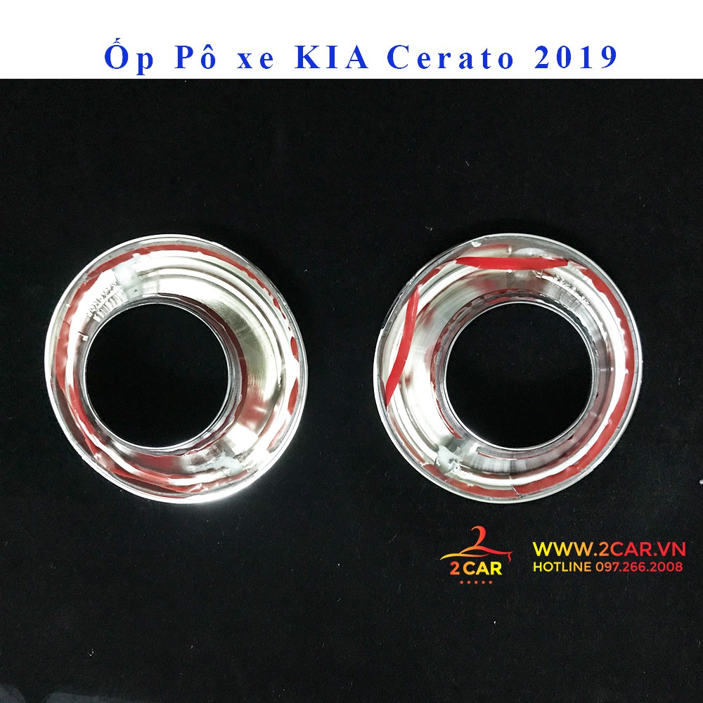 Ốp viền đèn gầm trước mẫu tròn xe Kia Cerato 2019-2020