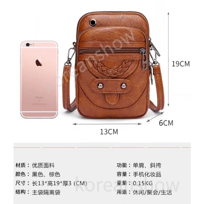 Túi xách nữ Túi da đeo chéo Mini đựng điện thoại thời trang Hàn Quốc cho nữ-73
