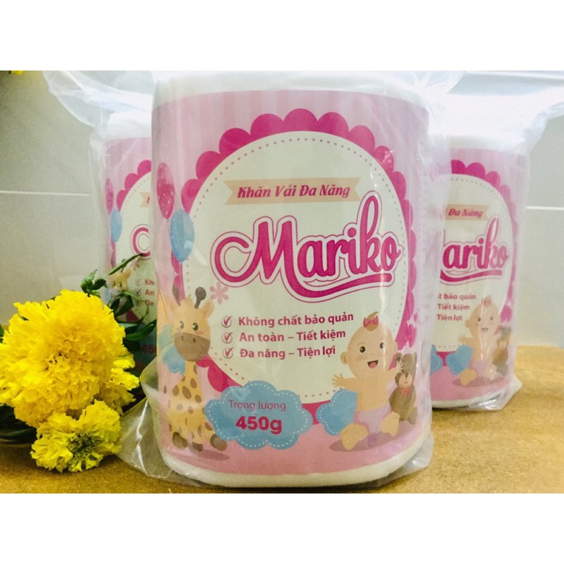 Khăn vải khô đa năng Mariko 450g dạng cuộn