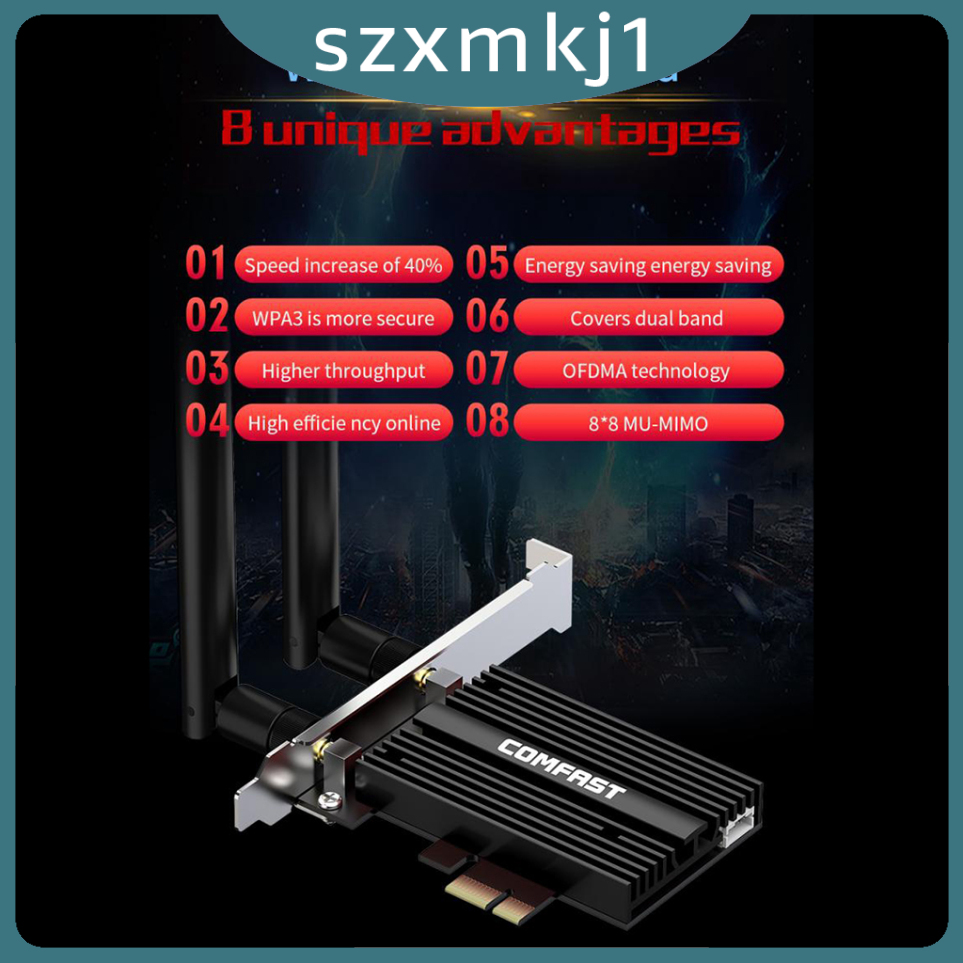 Look at me 3000Mbps Intel AX200 wifi 6 PCIE Card 802.11ax PCI WiFi Bluetooth 5.0 PC adapter