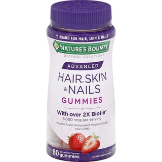 kẹo mọc tóc,dep da, móng Hair Skin Nail Nature's Bounty 80 viên