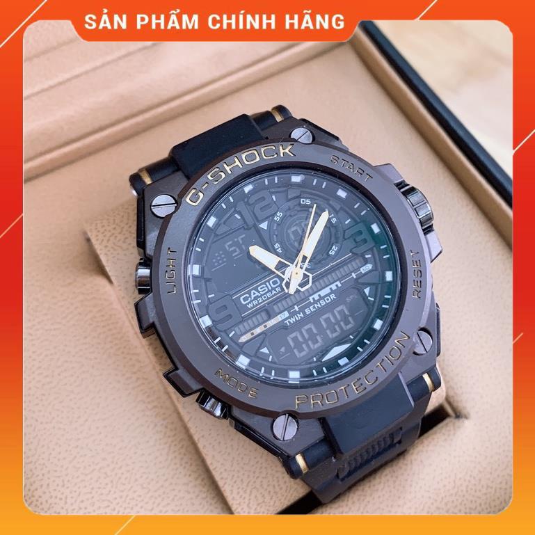 * [TẶNG HỘP DA] Đồng hồ nam Casio G-shock GTS 8600 Original –Chống nước 20Bar Viền Thép không gỉ, Nam tính, 45mm. *