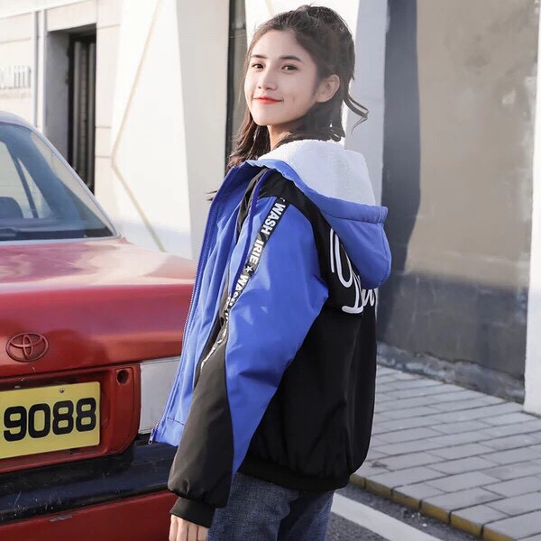 Áo khoác dù nữ thêu 'chim trên cành' siêu cute. | BigBuy360 - bigbuy360.vn